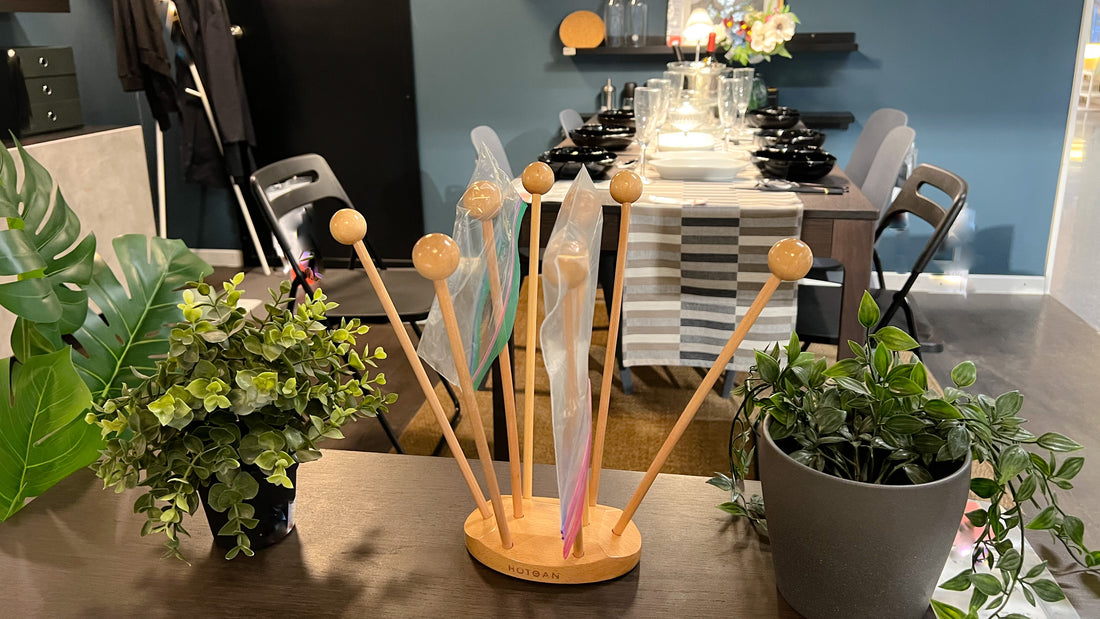 The Environmental Impact of Plastic Bags and How a Wooden Plastic Bag Drying Rack Can Help