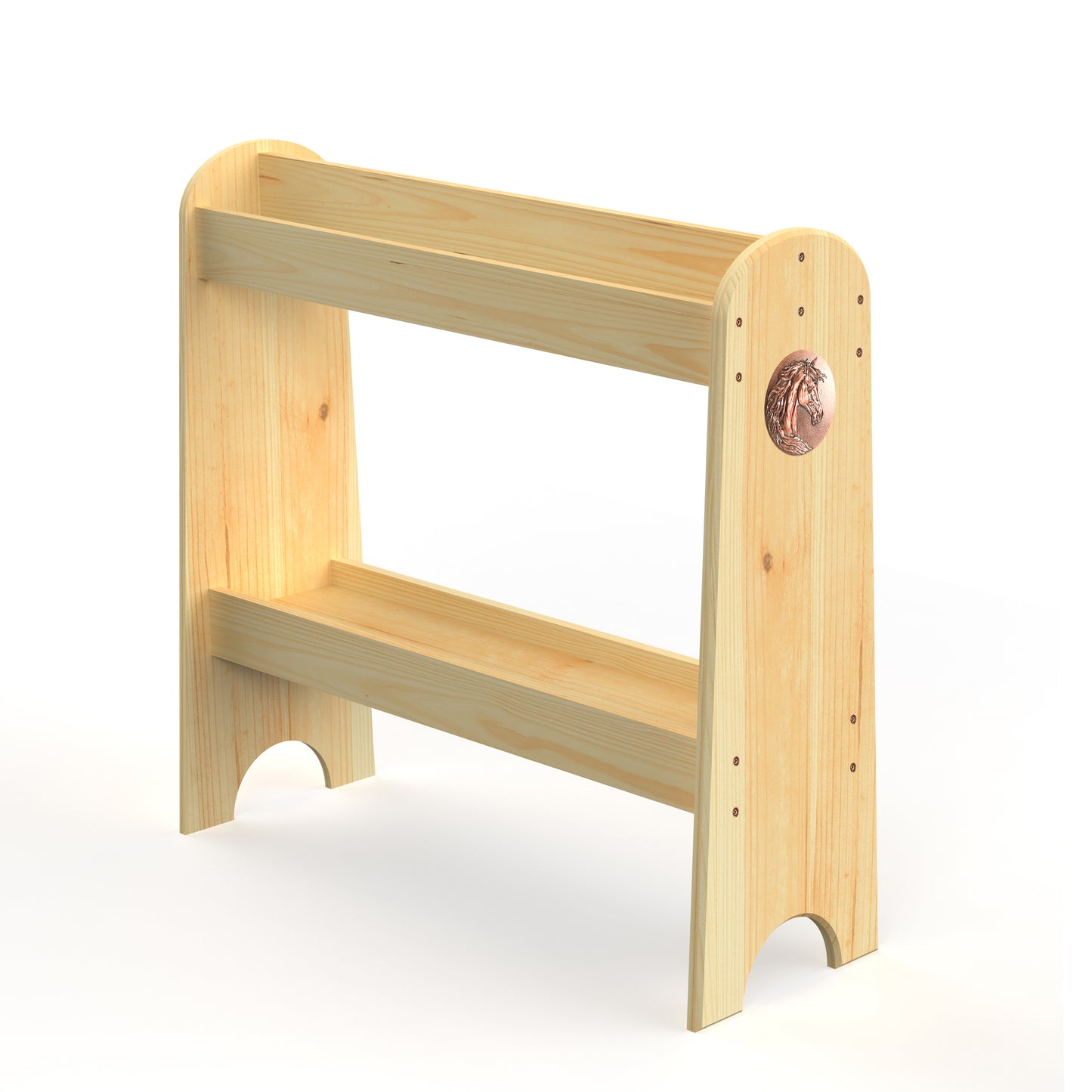 HOTCAN Pine Wood Saddle Rack – Ideal Saddle Stand for Western Saddles and Horse Tack Organizers, Suitable for Displaying Trophy Saddles at Home (Natural)