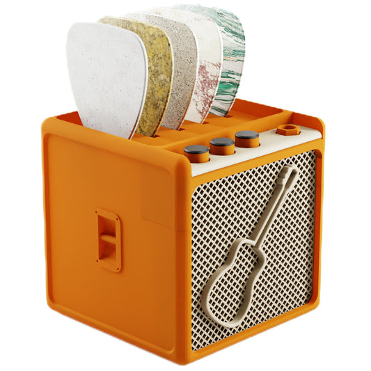 Guitar Pick Display Holder - Stylish Organizer for Music Enthusiasts and Musicians (Orange)